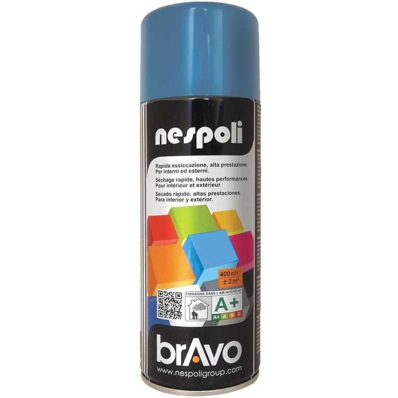 Peinture Aérosol BRAVO NESPOLI - Bleu marine (180019) 0,4 L
