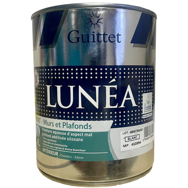 Peinture Lunéa Guittet Blanc mat 1 L — free download