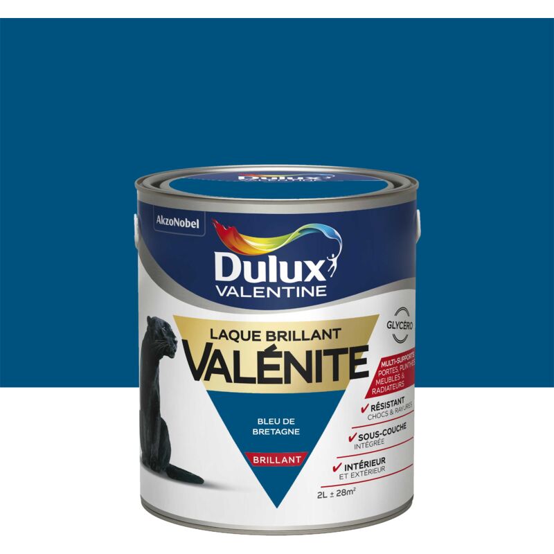 Lot De 2 Pots Peinture Kalitt Glycéro Satin Gris 0.5L - Intérieur/Extérieur - Neuf