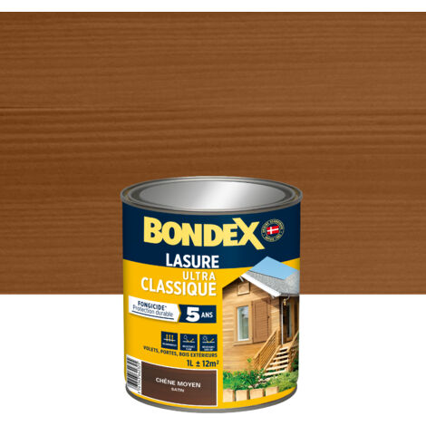 Lasure BONDEX Ultra Classique Fongicide 5 ans Chêne 1 L