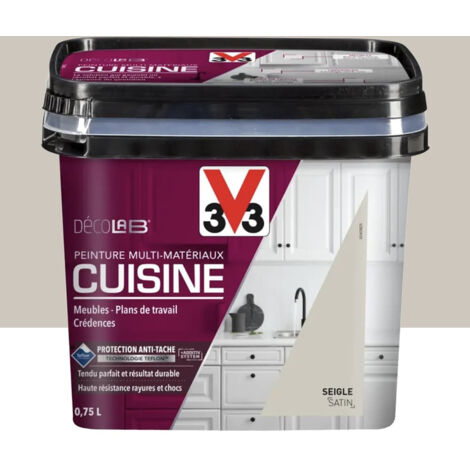 Peinture Multi-Matériaux Cuisine V33 Déco LAB Seigle Satin 0,75 L