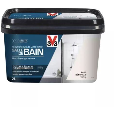 Peinture Multi-Matériaux Salle de bain V33 Deco Lab Rose nenuphar 2 L