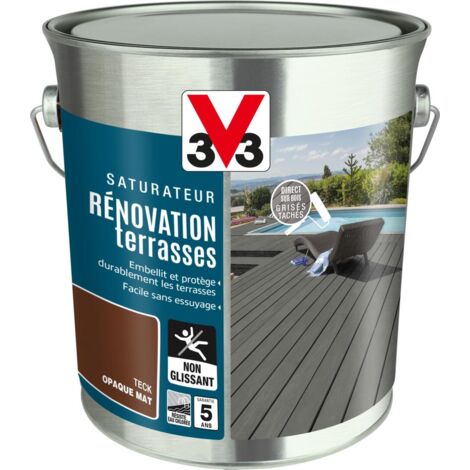 Saturateur Rénovation terrasses V33 Teck Mat 2,5L (1/4)