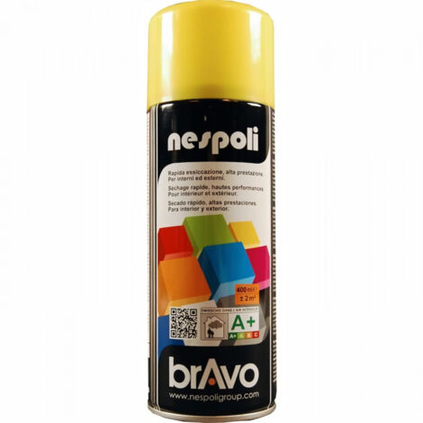 Peinture Aérosol BRAVO NESPOLI - Jaune soleil (180012) 0,4 L
