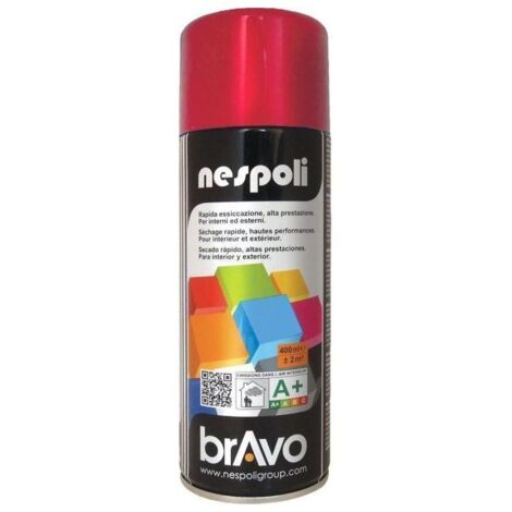 Peinture Aérosol BRAVO NESPOLI - Rouge feu (180009) 0,4 L