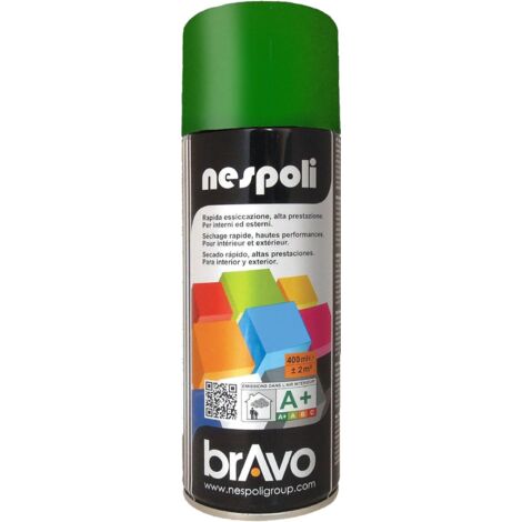 BOMBE PEINTURE AEROSOL PROFESSIONNELLE VERT FEUILLE 400 ML