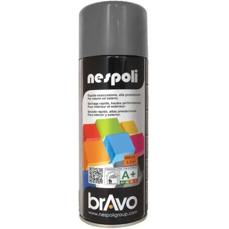 Peinture Aérosol BRAVO NESPOLI - Gris argenté (180021) 0,4 L