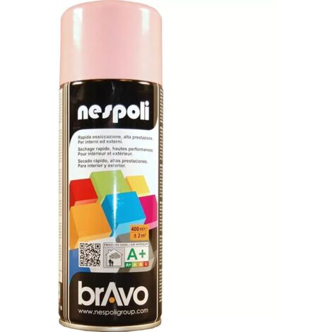 Peinture Aérosol BRAVO NESPOLI - Rose pâle (180011) 0,4 L
