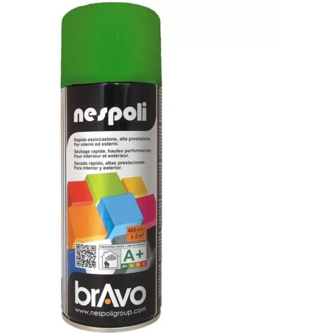 Peinture Aérosol BRAVO NESPOLI - Vert mousse (180038) 0,4 L