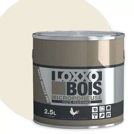 Peinture Bois LOXXO - Blanc crème 2,5 L