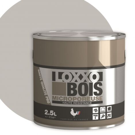 Loxxo Peinture Bois Glycéro Microporeuse - Haute Résistance - Intérieur & Extérieur  Conditionnement: 2,5L - Couleur: TELEGRIS 4