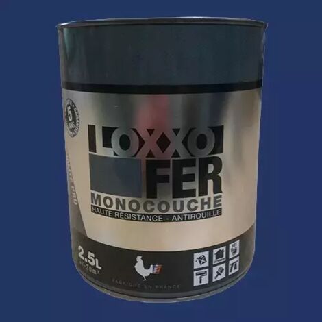 LOXXO Peinture Fer Antirouille Bleu nocturne 2,5 L (1/2)
