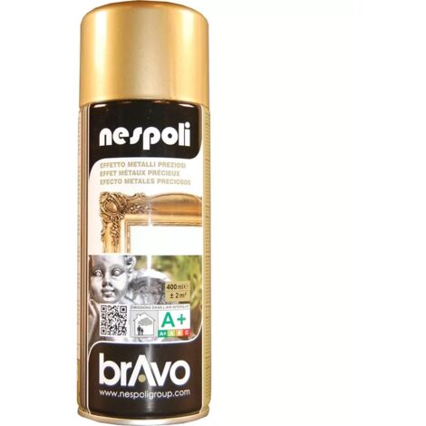 Peinture Aérosol Effet Métaux Précieux NESPOLI - Or (180028) 0,4 L