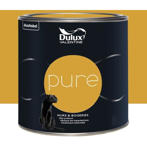 Peinture murs & boiseries Dulux Valentine Pure Jaune 2 L (1/3)
