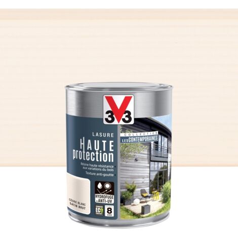 Lasure V33 Hp les contemporaines 8 ans cèdre blanc satiné 1 l