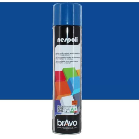 Nespoli – Peinture aérosol bleu saphir RAL 5019 600ml – Finition haute qualité – Séchage rapide pour applications intérieures et extérieures (1/2)
