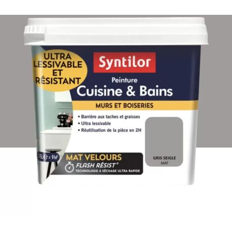 Peinture Cuisine & Bains SYNTILOR Gris seigle 0,75 L