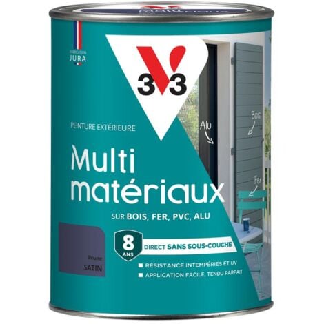 Peinture extérieure Multi-matériaux V33 Prune Satin 1,5L