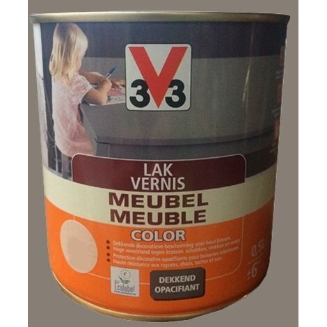V33 Vernis Meuble Color Bois flotté 0,5 L (1/2)