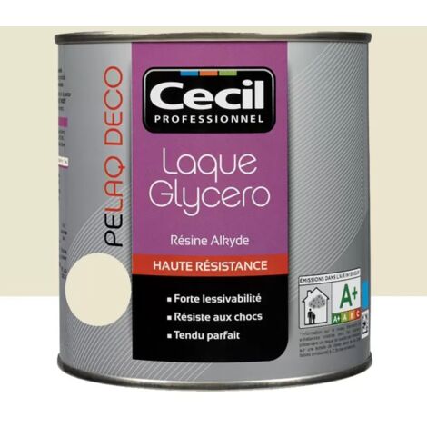 Peinture laque CÉCIL PELAQ DECO Brillant Fleur de coton 0,5 L (1/3)
