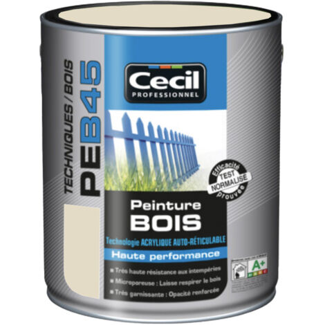 Peinture Bois Cécil Professionnel PEB45 Ivoire 2,5 L