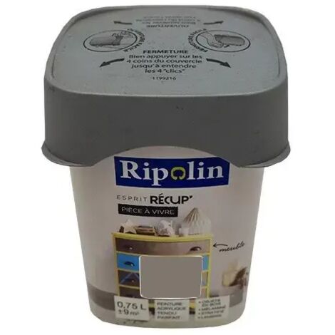 RIPOLIN Peinture Esprit Récup' Pièce à vivre Argile 0,75 L (1/3)