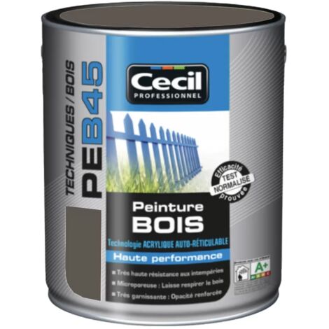 Peinture Bois Cécil Professionnel PEB45 BRUN FONCE 2,5 L (1/3)