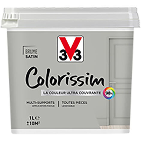 Peinture Multi-supports V33 Colorissim Satin Brume 1 L