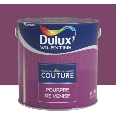 Peinture acrylique Dulux Valentine Couture Pourpre de Venise 2 L (1/2)