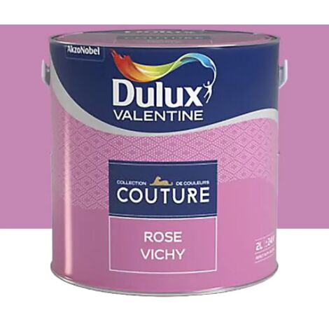 Peinture acrylique Dulux Valentine Couture Rose Vichy 2 L (1/2)
