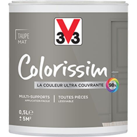 Peinture Multi-supports V33 Colorissim Mat Taupe 0,5 L