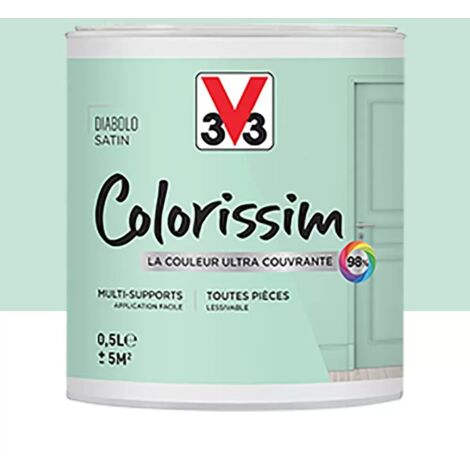 Peinture Multi-supports V33 Colorissim Satin Diabolo 0,5 L