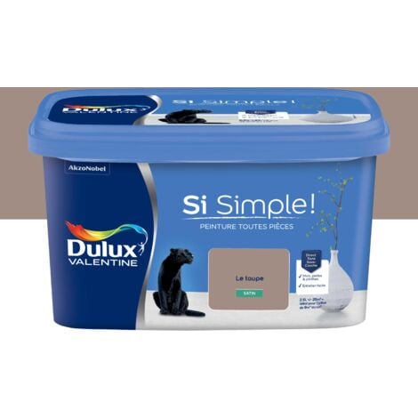 Peinture toutes pièces Si Simple  Aspect Satin - Le Taupe 2,5 L - Dulux Valentine