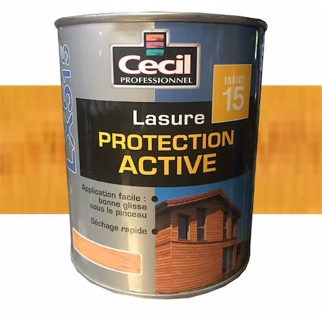 Lasure LX515 Protection Active CECIL Chêne doré 5 L (1/2)