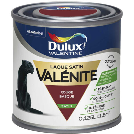 Testeur Laque Satin Dulux Valentine Valénite Rouge Basque 0,125 L