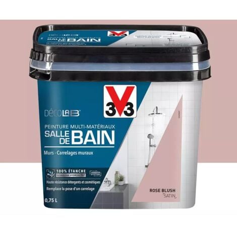 Peinture Multi-Matériaux Salle de bain V33 Deco Lab Rose blush 0,75 L