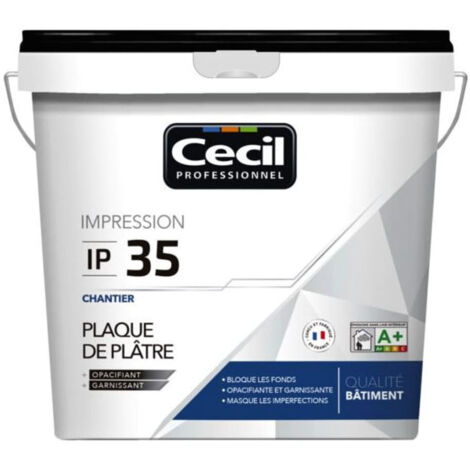 Peinture d'impression CÉCIL IP 35 Blanc 5 L (1/2)