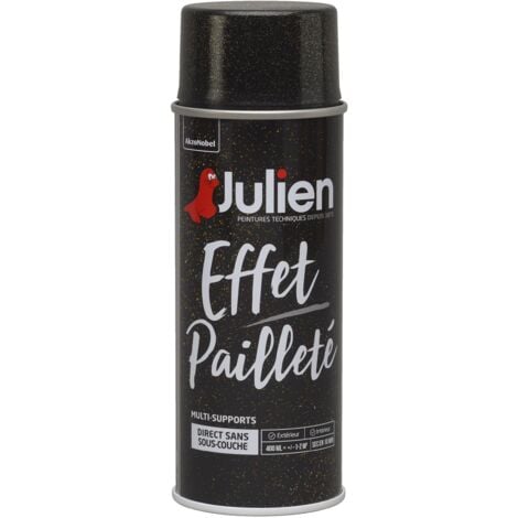 Peinture aérosol Effet Pailleté multi-supports - Or - 400 ml - Julien