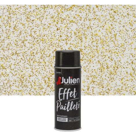 Peinture aérosol Effet Pailleté multi-supports - Or - 400 ml - Julien