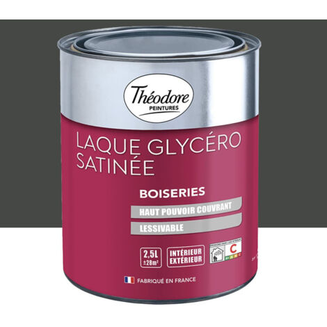 Laque Glycéro Satinée Théodore Noir 2,5 L (1/2)