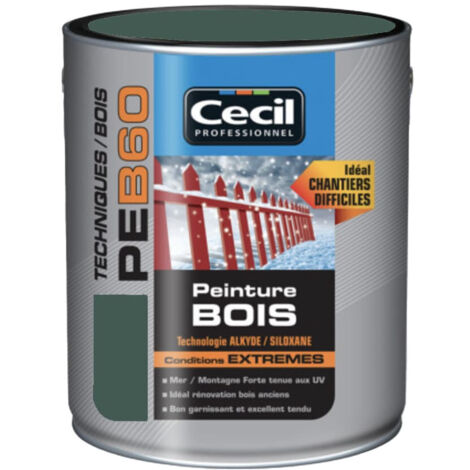 Peinture Bois Cécil Professionnel PEB60 Vert normand 2,5 L (1/3)