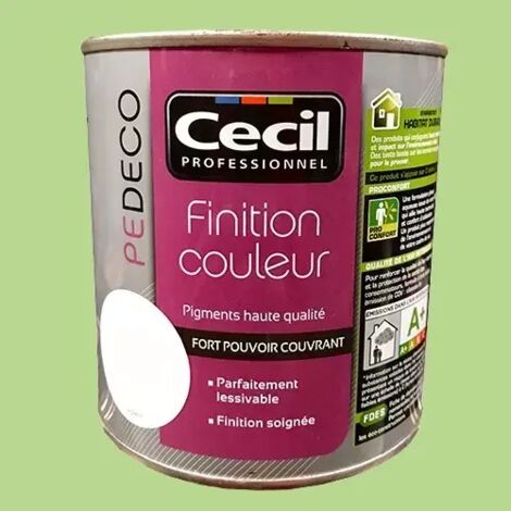 CECIL PE DECO Finition Couleur Vert granny Satin 0,5 L (1/2)