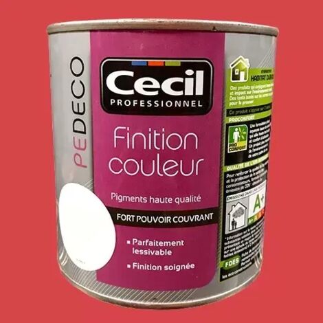 CECIL PE DECO Finition Couleur Piment Satin 0,5 L (1/2)