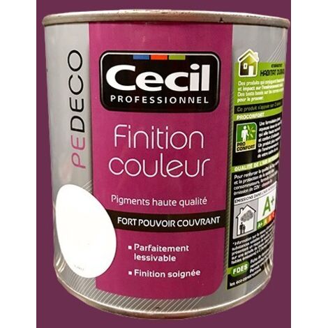 CECIL PE DECO Finition Couleur Figue Satin 0,5 L (1/2)