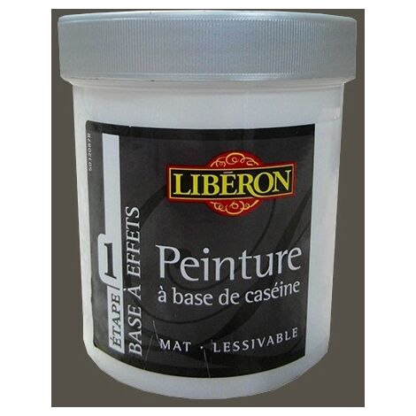 Peinture pour meuble Libéron base de caséïne noir anthracite mat 500ml