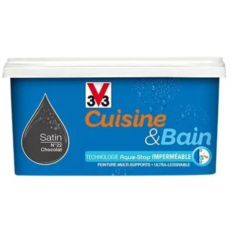 Peinture Cuisine & Bain V33 Chocolat n°22 2 L (1/2)