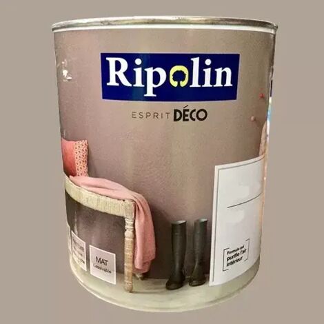 RIPOLIN Peinture Esprit Déco Bois fumé Mat 1 L (1/2)