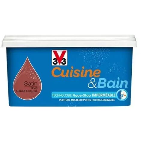 Peinture Cuisine & Bain V33 Cerise exquise n°46 2 L (1/2)