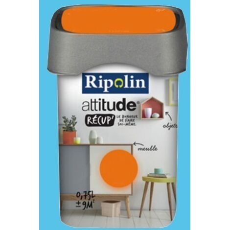 RIPOLIN Peinture Attitude Récup' Bleu seventies satin 0,75L 0,75 L (1/2)