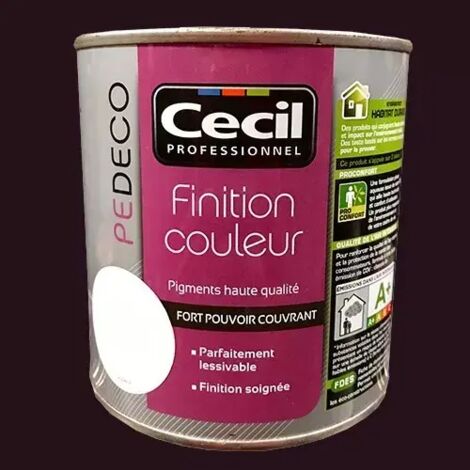 CECIL PE DECO Finition Couleur Chocolat Mat 0,5 L (1/2)